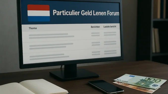Particulier Geld Lenen Forum